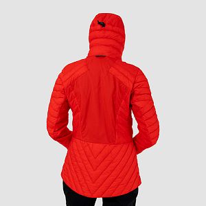 Salewa Ortles RDS Down Hybrid Jacket Women flame detail zadní strana