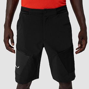 Salewa Pedroc 3 DST Cargo Shorts M black out přední pohled na postavě detail