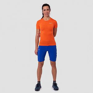 Salewa Pedroc AMR W Seamless T-shirt red orange2