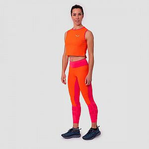 Salewa Pedroc Dry Resp W Hybrid Tights red orange2