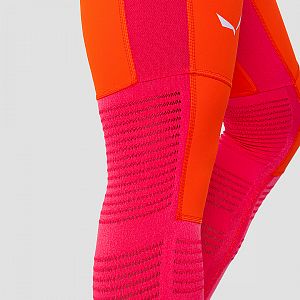 Salewa Pedroc Dry Resp W Hybrid Tights red orange5