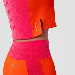 Salewa Pedroc Dry Resp W Hybrid Tights red orange6