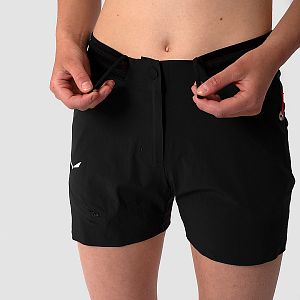 Salewa Pedroc Pro Cargo Shorts W black out dámské turistické kraťasy nastavitelný pas
