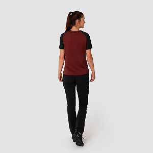 Salewa Pedroc PTC Delta T-Shirt W syrah zadní pohled na postavě