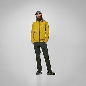 Salewa Pedroc Wind Hoody Jacket M olive oil pánská větruodolná bunda s kapucí na turistiku i do města