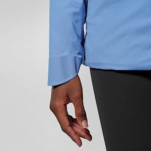 Salewa Pedroc Wind Hoody Jacket W morning blue dámská větruodolná bunda s kapucí na turistiku i do města