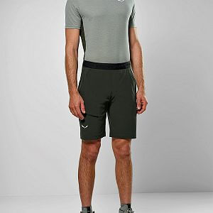 Salewa Puez 4 Shorts M dark olive přední pohled na postavě