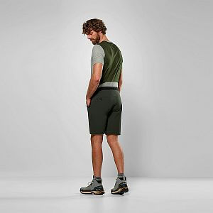 Salewa Puez 4 Shorts M dark olive zadní pohled na postavě