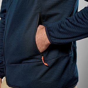 Salewa Puez Altavia PL HD JKT M navy blazer pánská mikina s kapucí detail kapsa