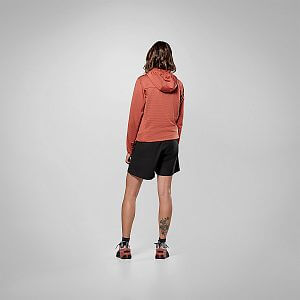 Salewa Puez Altavia PL HD JKT W etruscan red zadní pohled na postavě