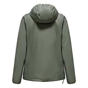 Salewa Puez Catinaccio 2 Tirolwool Responsive Hooded JKT W faded green zadní strana
