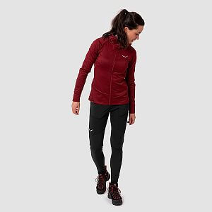 Salewa Puez Durastretch Warm Cargo Pant Women black out přední pohled na postavě