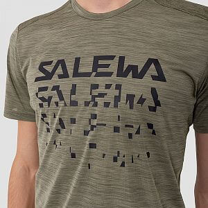 Salewa Puez Hybrid 2 Dry M S/S Tee bungee cord melange5