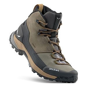 Salewa Puez Leather MID PTX M bungee cord/onyx pánské outdoorové kotníkové boty