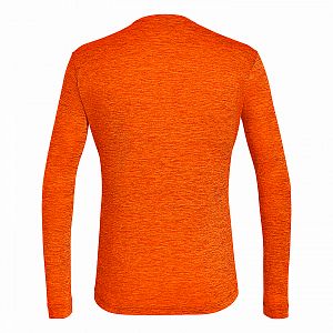 Salewa Puez Melange Dry L/S Tee M red orange melange1