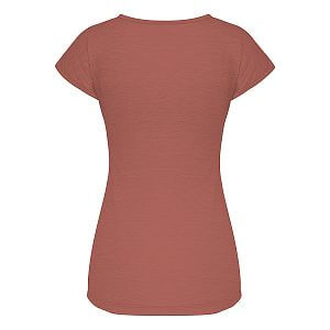 Salewa Puez Melange Dry T-Shirt W etruscan red melange dámské sportovní tričko do hor i pro volný čas