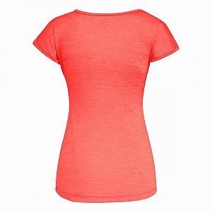 Salewa Puez Melange Dry W S/S Tee fluo coral melange1