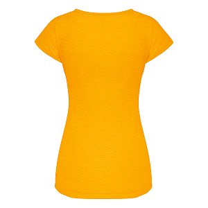 Salewa Puez Melange Dry W S/S Tee gold melange zadní pohled 
