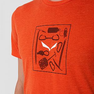 Salewa Pure Box Dry T-Shirt M red orange melange 4