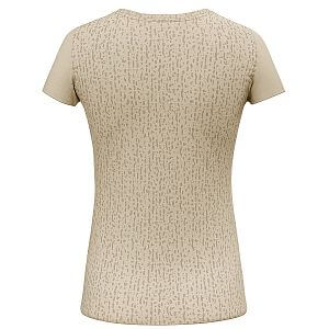 Salewa Pure Salamander AM T-Shirt W oatmeal melange zadní strana