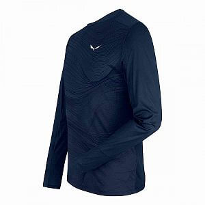 Salewa Seceda Dry L/S Tee M navy blazer1