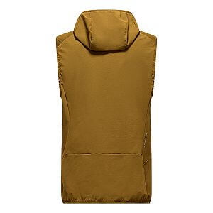 Salewa Sella Durastretch/Tirolwool Hybrid Vest M golden brown pánská skialpová vesta s kapucí