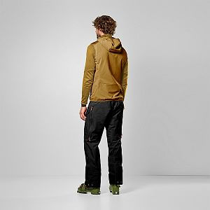 Salewa Sella Durastretch/Tirolwool Hybrid Vest M golden brown pánská skialpová vesta s kapucí