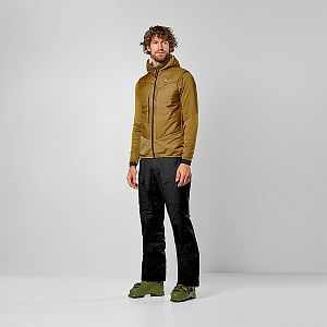 Salewa Sella Durastretch/Tirolwool Hybrid Vest M golden brown pánská skialpová vesta s kapucí