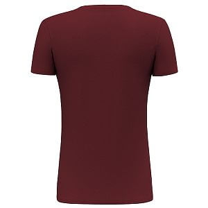 Salewa Solid Dry T-Shirt W syrah zadní pohled