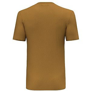 Salewa Solidlogo Dry T-Shirt M golden brown pánské tričko záda
