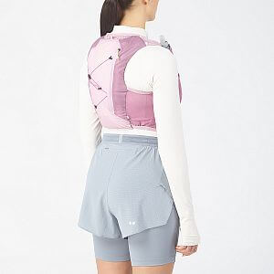 Salomon Active Skin 4 Women Set dusky orchid / dawn pink dámská běžecká vesta