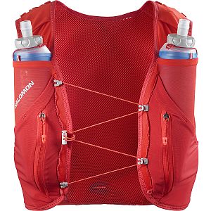 Salomon ADV Skin 12 Set flame scarlet / haute red trailová běžecká unisex vesta