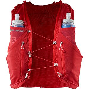 Salomon ADV Skin 12 with flasks goji berry přední pohled