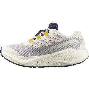 Salomon Aero Blaze 3 GRVL Gore-Tex W vanilla ice / astral aura / lemon dámské běžecké gravel boty s membránou gore-tex boční pohled