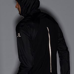 Salomon Bonatti Cross FZ Hoodie M black reflexní prvky