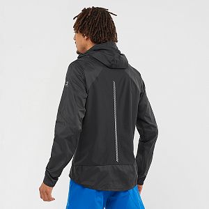 Salomon Bonatti Cross FZ Hoodie M black zadní pohled