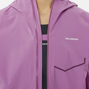 Salomon Bonatti Waterproof Jacket W iris orchid dámská běžecká bunda