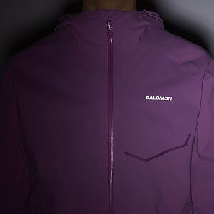 Salomon Bonatti Waterproof Jacket W iris orchid dámská běžecká bunda