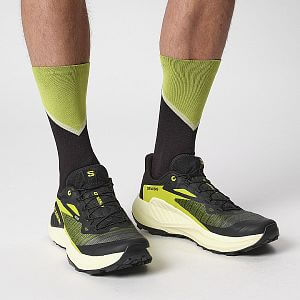 Salomon Genesis M black / sulphur spring / transparent yellow pánská běžecké trailové boty
