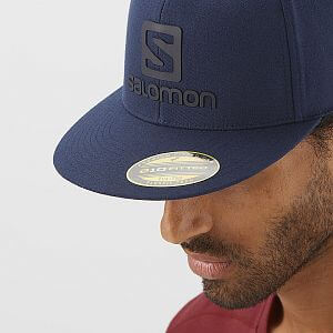 Salomon Logo Cap Flexfit mood indigo1