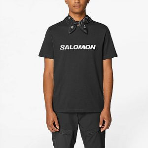 Salomon Logo SS Tee M deep black