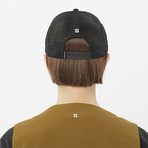 Salomon Logo Trucker Cap U deep black