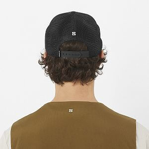 Salomon Logo Trucker Cap U deep black