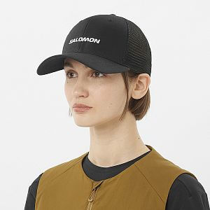 Salomon Logo Trucker Cap U deep black