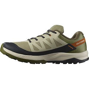 Salomon Outrise Gore-Tex M moss gray / olive night / sugar almoud boční pohled