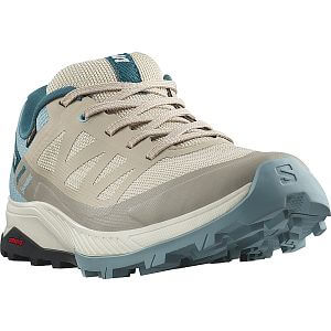 Salomon Outrise Gore-Tex W feather gray / stone blue / stargazer přední pohled