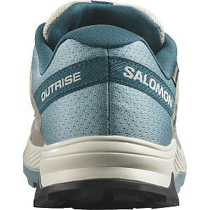 Salomon Outrise Gore-Tex W feather gray / stone blue / stargazer zadní pohled