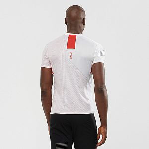 Salomon S:LAB Sense Tee M white:racing red  1