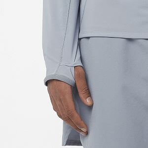 Salomon Sense Aero Hybrid HZ HD M trade winds pánská běžecká mikina s kapucí a 1/2 zipem