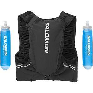 Salomon Sense Pro 10 black pohled zadní a soft flask